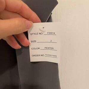 David’s Bridal Pewter Bridesmaid Dress